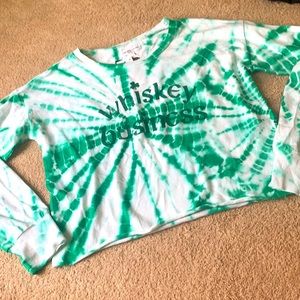 Whiskey Business Crop Sweatshirt